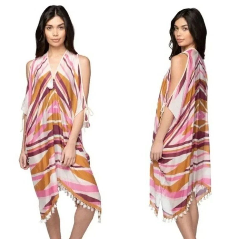 Anthropologie Pool To Party by Subtle Luxury Open Shoulder Swim Coverup
